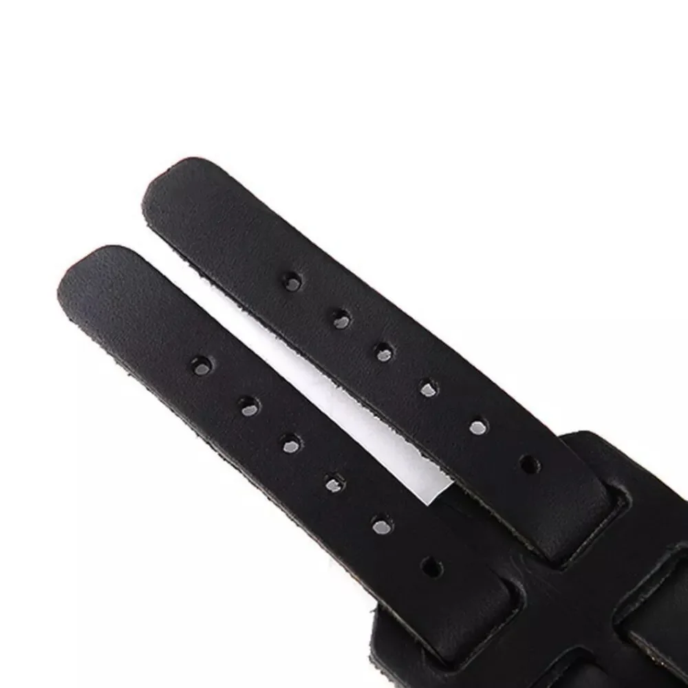 Wide PU Leather Belt Strap Buckle Adjustable Cuff